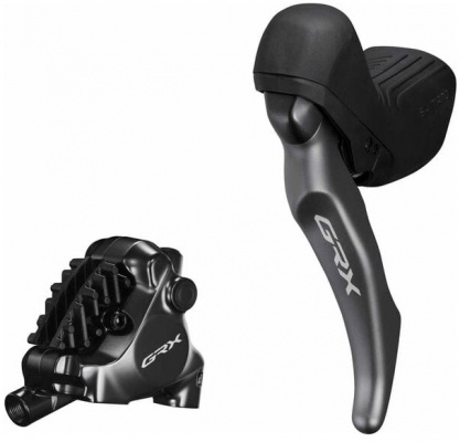 Shimano ST-RX820-LA GRX Lever Bled with BR-RX820 Calliper and Dropper Control - Left Rear