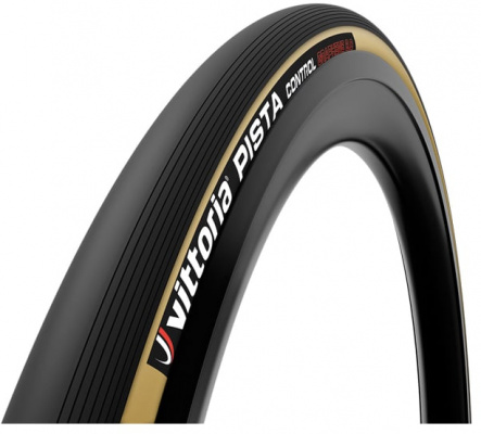 Vittoria Pista Control 23-28 inch Black Tan G2.0 Tubular Tyre