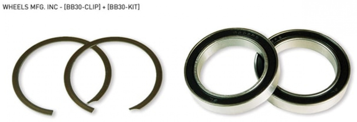 Wheels Manufacturing Wheels MFG BB30 Service Kit With Angular Contact Bearings