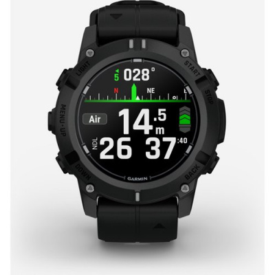 A GPS Watch Connected To The Garmin Diving Computer