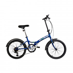 BASIS Basis Compact 20In Folding Commuter Bicycle - Royal Blue