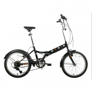 BASIS Basis Nomad Folding Bicycle, 20In Wheel - Gloss Black
