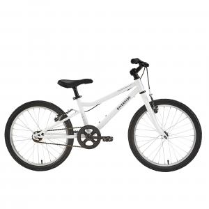 BTWIN 20 inch kids hybrid bike riverside 100 6-9 years - white