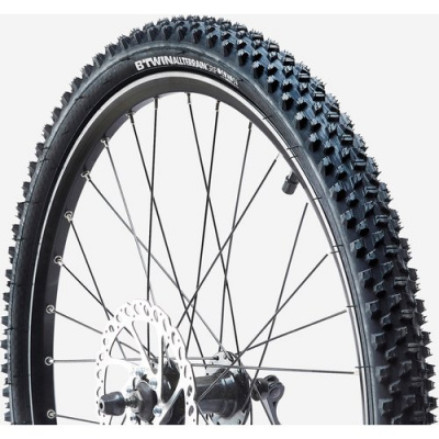 BTWIN Kids 24x1.95/etrto 47-507 Stiff Bead Skinwall Mountain Bike Tyre
