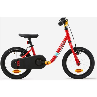 BTWIN Kids 3-5 Years 2-in-1 14-inch Balance Bike Discover 500