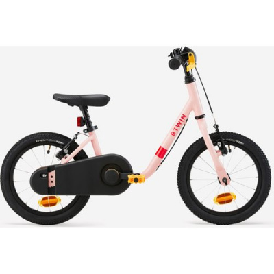 BTWIN Kids 3-5 Years 2-in-1 14-inch Balance Bike Discover 500