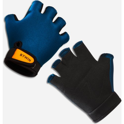 BTWIN Kids Cycling Fingerless Gloves