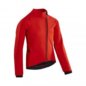 BTWIN Kids' Cycling Jacket 900 - Black/Red
