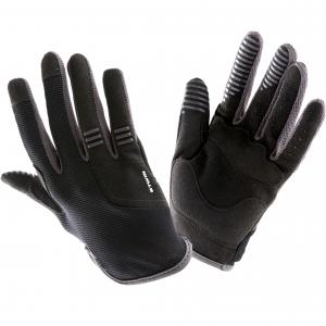 BTWIN Kids' Long Cycling Gloves - Black/Grey
