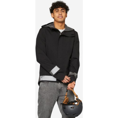 BTWIN Men's City Cycling Night Visibility Rain Jacket 540