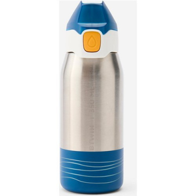 BTWIN Second Life - Kids 3-6 Years 350 ml Stainless Steel Bike Bottle - Blue