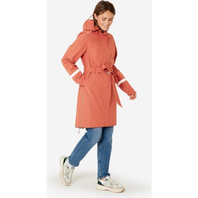 BTWIN Women's City Bike Waterproof Trench Coat With Hood