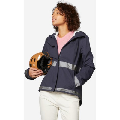 BTWIN Women's City Cycling Night Visibility Rain Jacket 540