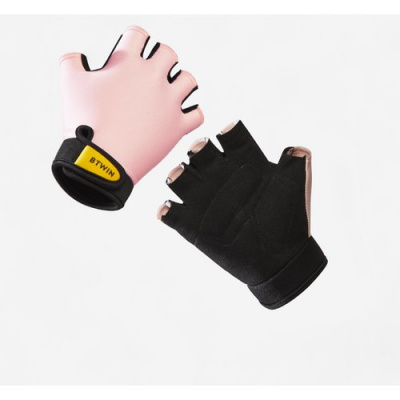 BTWIN Kids Cycling Fingerless Gloves