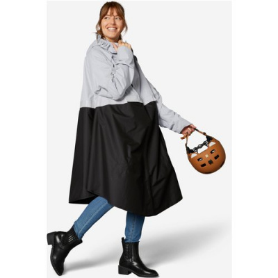 BTWIN Night Visibility City Bike Rain Poncho 540