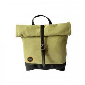 CYCLE OF GOOD Organic Canvas and Inner Tube Rucksack - Green