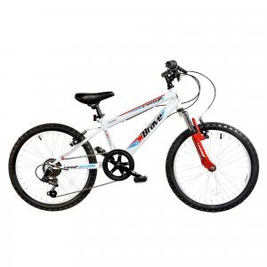 DALLINGRIDGE DRB Brave Junior Hardtail Mountain Bike, 20In Wheel, 6 Speed - Gloss White/Red
