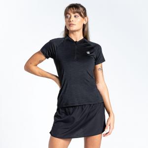 DARE 2B Outdare III Women's Fitness Short Sleeve 1/2 Zip Jersey - Black