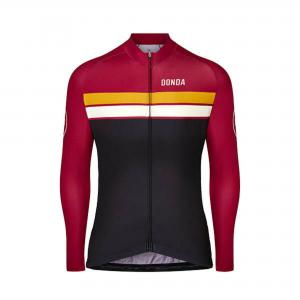 DONDA Jersey #7 - Long Sleeved Womens Cycling Jersey - Burgundy/Black