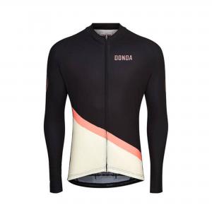 DONDA Jersey #9 - Long Sleeved Mens Cycling Jersey - Black/Cream