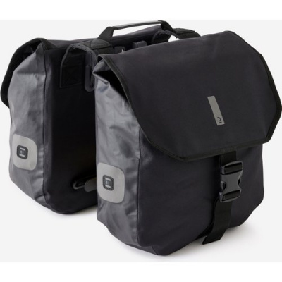 Decathlon 540 Waterproof Double Pannier Rack Bike Bags 2x20l