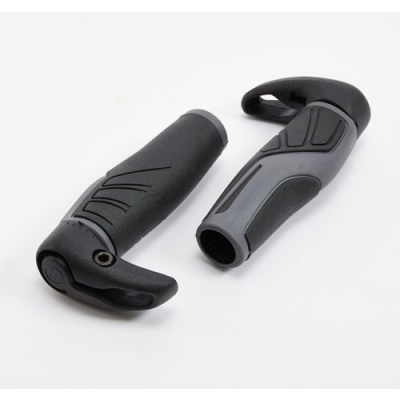 Decathlon Ergonomic Bike Grips With Bar Ends