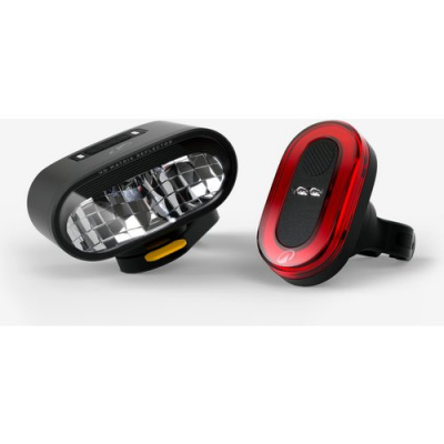 Decathlon Powerful Usb Rechargeable Bike Lighting Kit St930 With Deceleration Sensor.