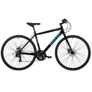 FREESPIRIT Freespirit District Hybrid Bicycle, 700c Wheel, 19In Frame - Black/Blue