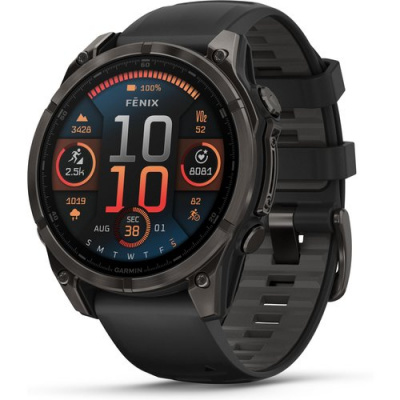 Garmin Second Life - Fenix 8 Sports Smart Watch Amoled - Sapphire Titan Carbon Grey...