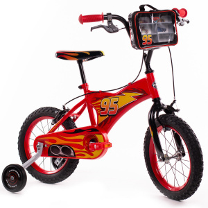 HUFFY Huffy Disney Cars 14 inch Kids Bike + Stabilisers For Boys or Girls
