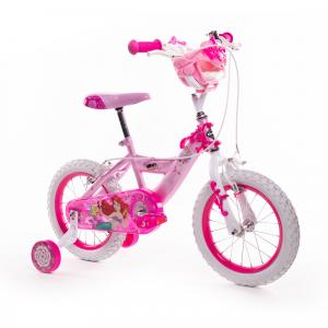 HUFFY Huffy Disney Princess Girls Bike 14 Inch 4-6 Yrs Pink + Stabilisers