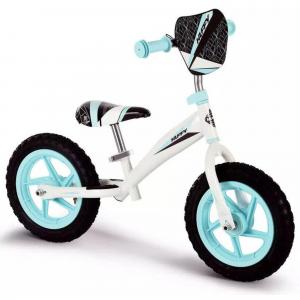 HUFFY Huffy Kids Balance Bike White Blue 18 Months + Real Tyres