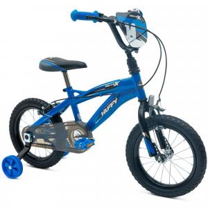 HUFFY Huffy Moto X 14 Inch Boys Bike Blue Black 4-6 Year Old BMX + Stabilisers