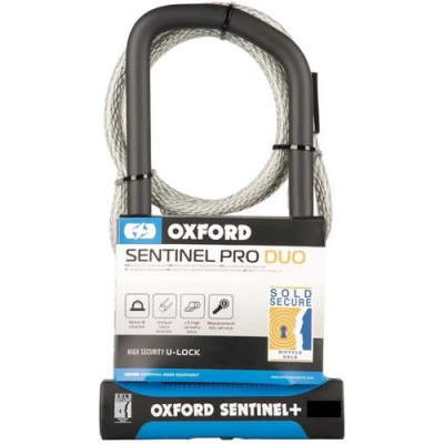 Oxford Sentinel Pro Duo U-lock 260mm + Cable