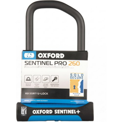 Oxford Sentinel Pro U-lock 260mm X 177mm Bike Lock