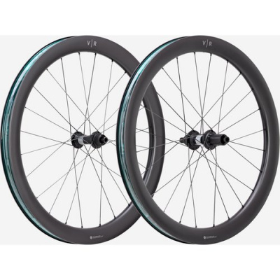 Pair Of Van Rysel Vr 50 Shimano Hg Carbon SRAM Wheels For Road And Gravel