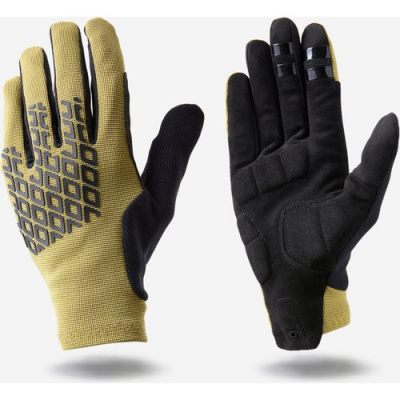 ROCKRIDER Comfort Mountain Biking Gloves 500-khaki