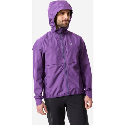 ROCKRIDER Compact Long-sleeved Mountain Bike Cycling Waterproof Jacket 500 Purple