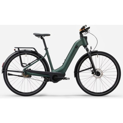 ROCKRIDER Electric Hybrid Bike Actv 900 Low Frame Dark Green