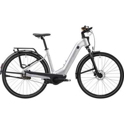 ROCKRIDER Electric Hybrid Bike Actv 900 Low Frame Light Grey