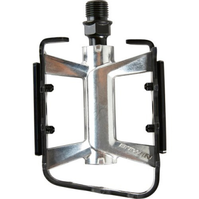 ROCKRIDER Flat Aluminium Mountain Bike Pedals 500