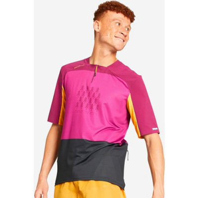 ROCKRIDER Short-sleeved Mountain Biking Jersey Expl 500