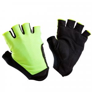 VAN RYSEL Road Cycling Gloves 500 - Neon