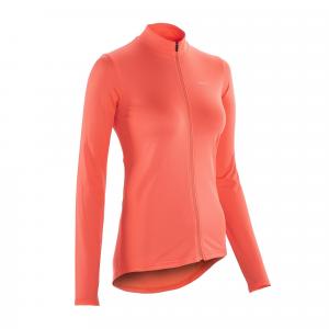 VAN RYSEL 100 Women's Long-Sleeved Road Cycling Jersey - Coral