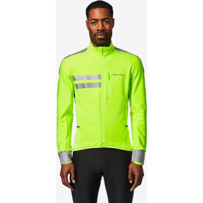 VAN RYSEL Edr En17353 Winter Reflective Road Bike Jacket Fluorescent
