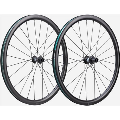VAN RYSEL Pair Of Vr 35 Tubeless Disc Shimano Hg Compatible Carbon Wheels