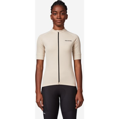 VAN RYSEL Women's Road Cycling Short-sleeved Jersey Discover-beige