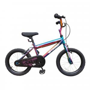 XN XN Tribe Charger Kids 16In Pavement Bike - Anodised Neo Chrome Jet Fuel