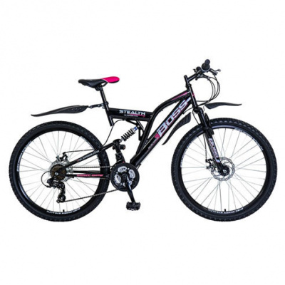 Boss Stealth 26 Mountain Bike - Black/Pink