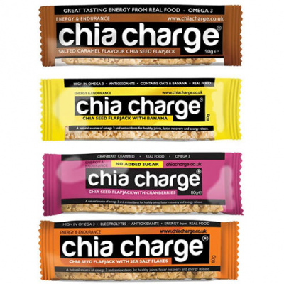 Chia Charge 80g Flapjacks (20 x 80g Bars)